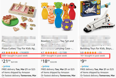 亞馬遜公開產品銷量，玩具賣家將迎來血戰